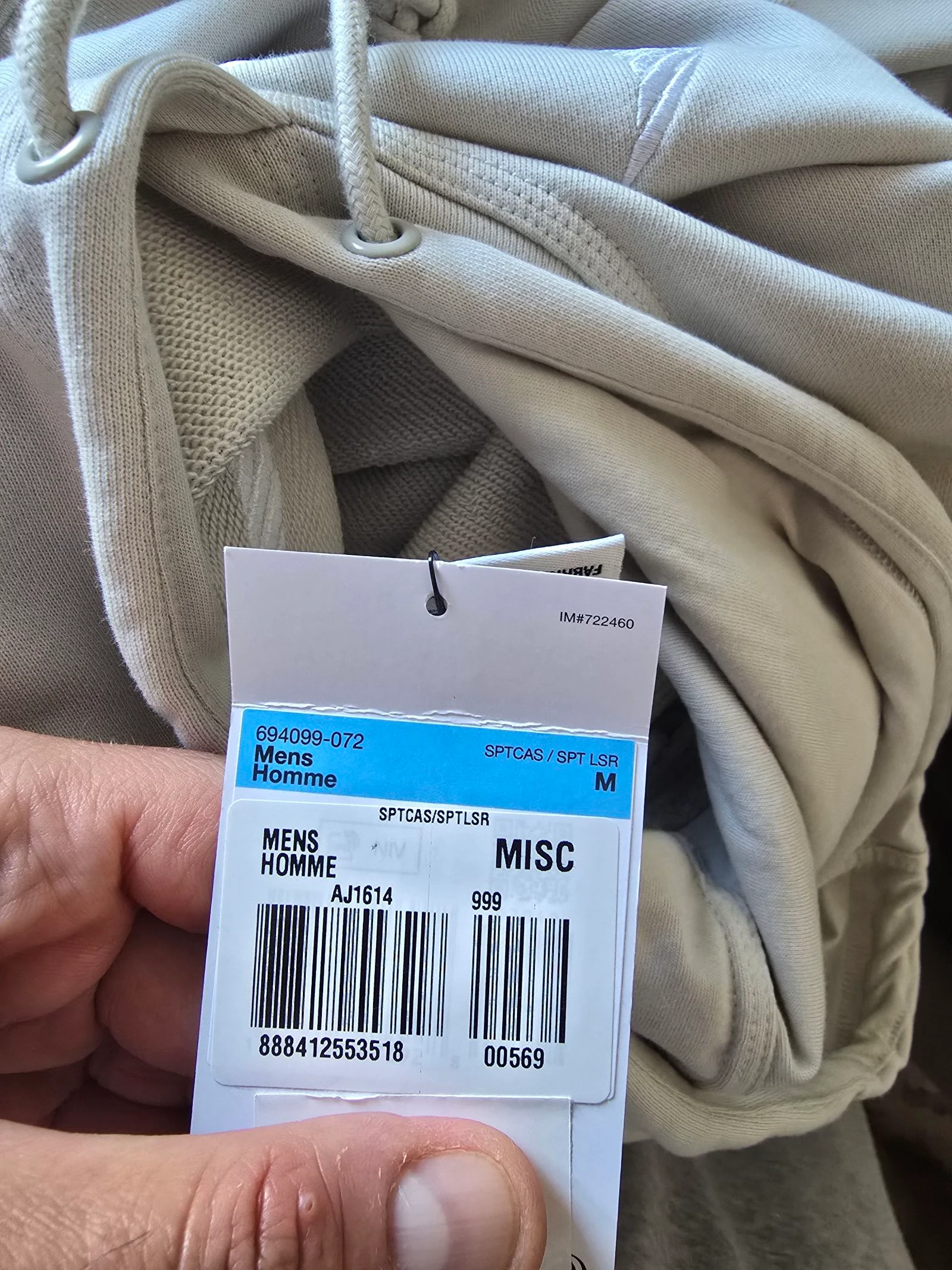 Sweat-shirt Nike Clair Gris avec Capuche - Taille M (Neuf avec étiquettes) – photo 7